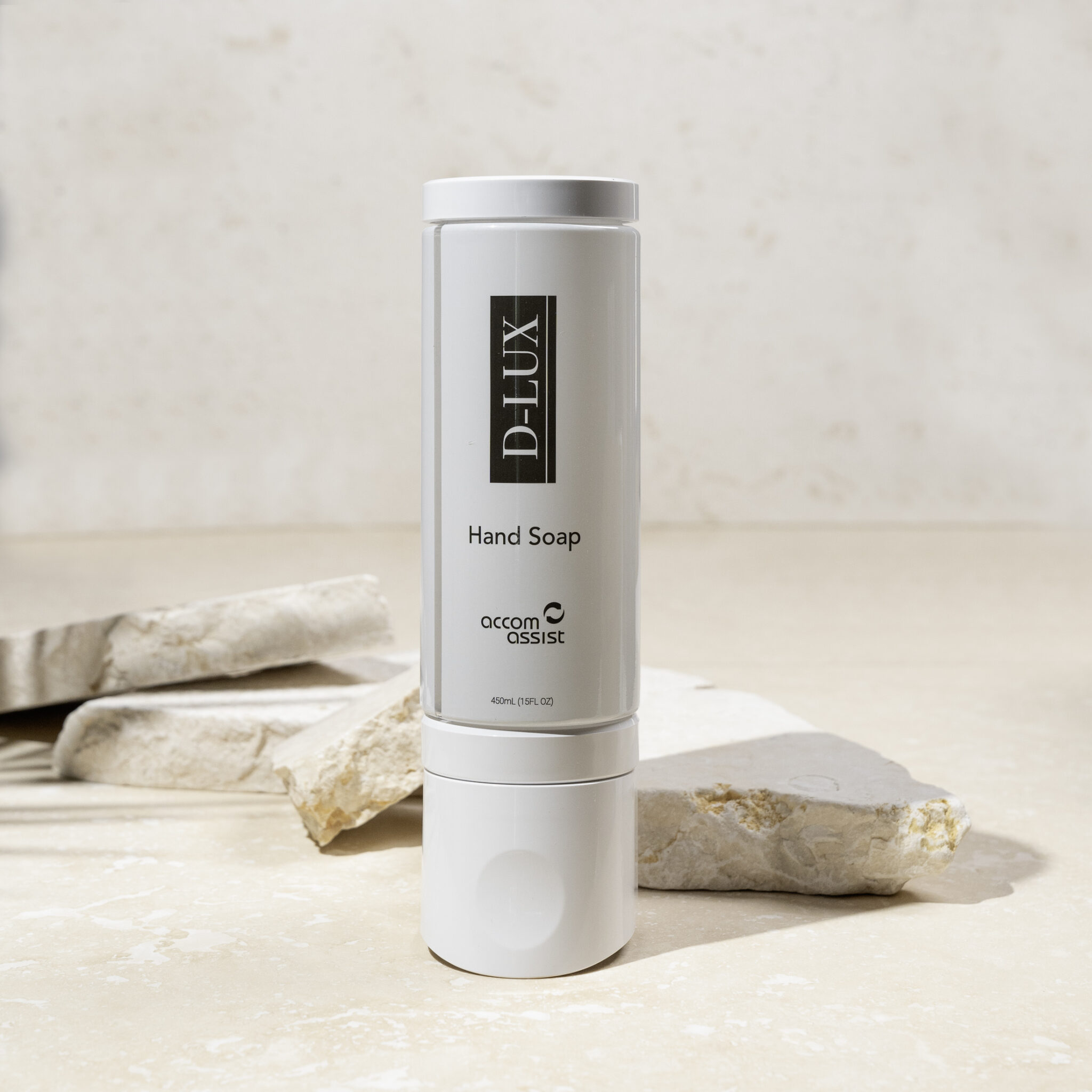 DLUX 2.0 LS White Refillable Dispenser - Accom Assist